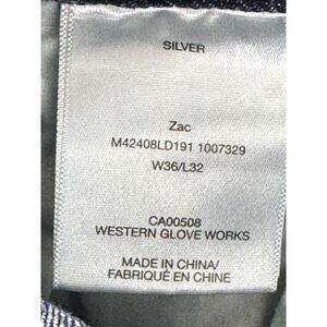 SILVER ZAC Jeans Men's Relaxed Fit Straight Leg M42408LD191 Indigo Denim W36 L32